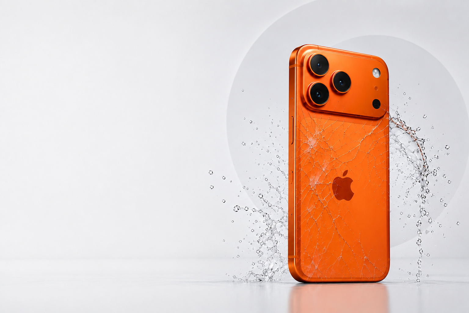 Замена разбитого заднего стекла iPhone 17 Pro Max