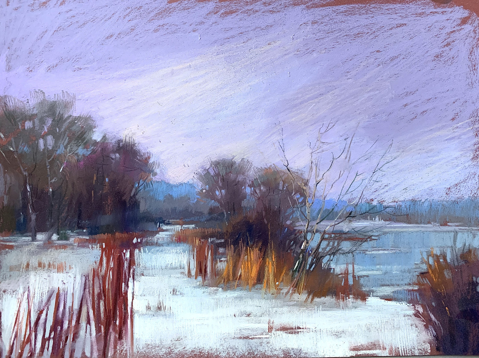 Ирина Климова пейзаж пастель.