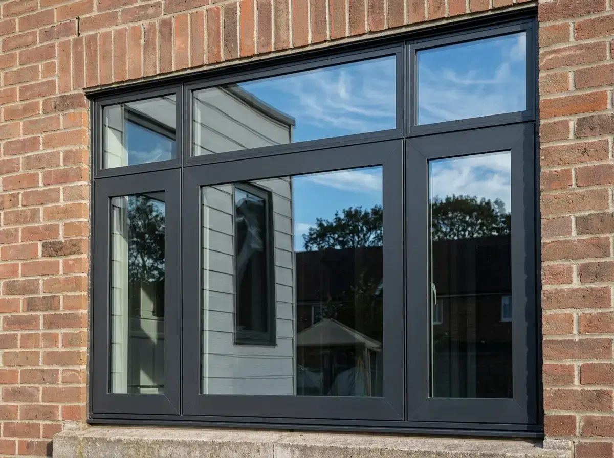 Темный профиль окон