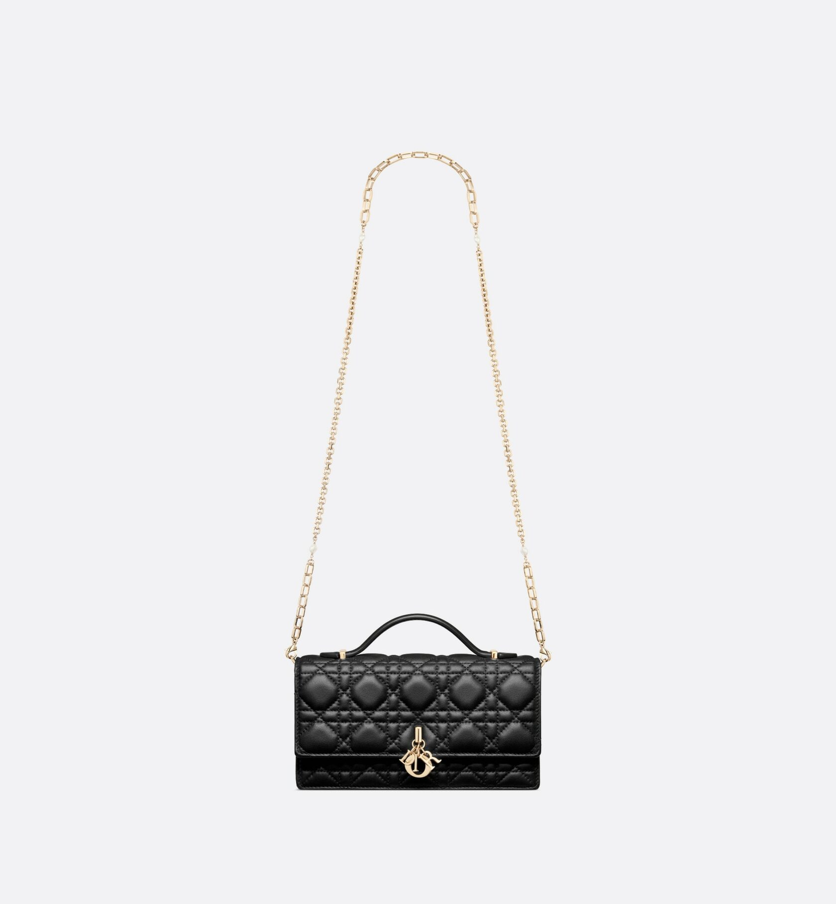 Miss Dior Mini Bag Black Cannage Lambskin | DIOR US