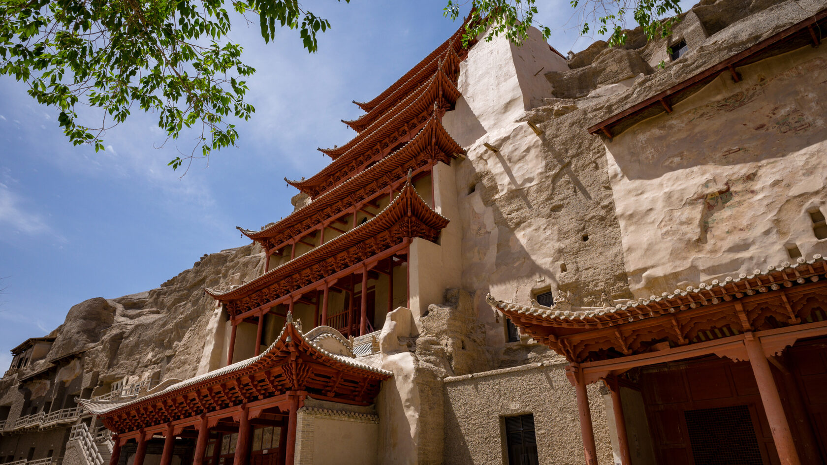 Пещеры Могао. Пещеры тысячи Будд. Провинция Ганьсу. Китай.