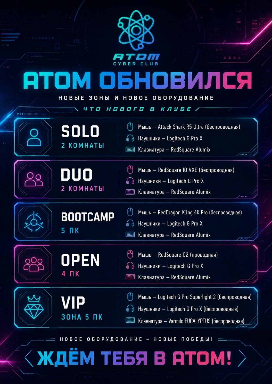 ATOM обновился