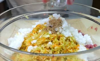 Приготовление ленивых голубцов в духовке: шаг 7