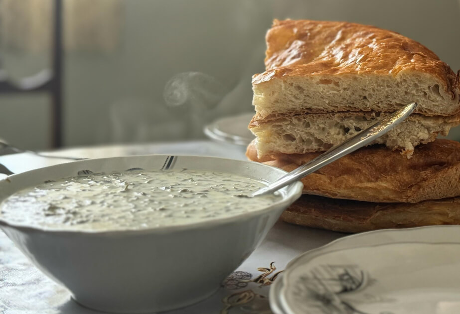 Национальное блюдо Азербайджана довга