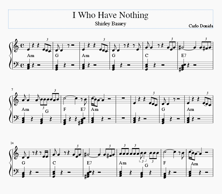 I Who Have Nothing