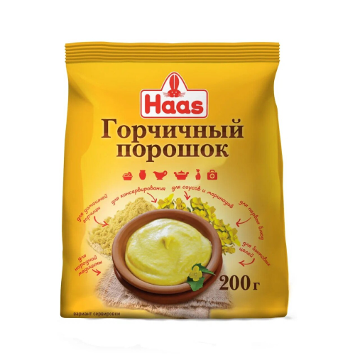 Горчичный порошок Haas 200 гр.