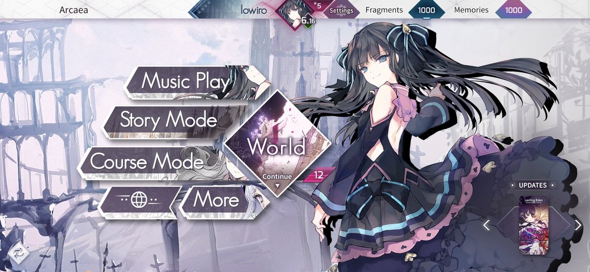 Превью игры Arcaea