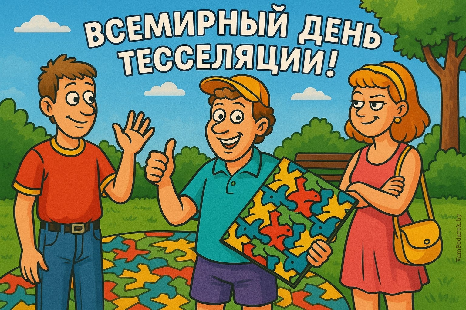 Всемирный день тесселяции – открытка