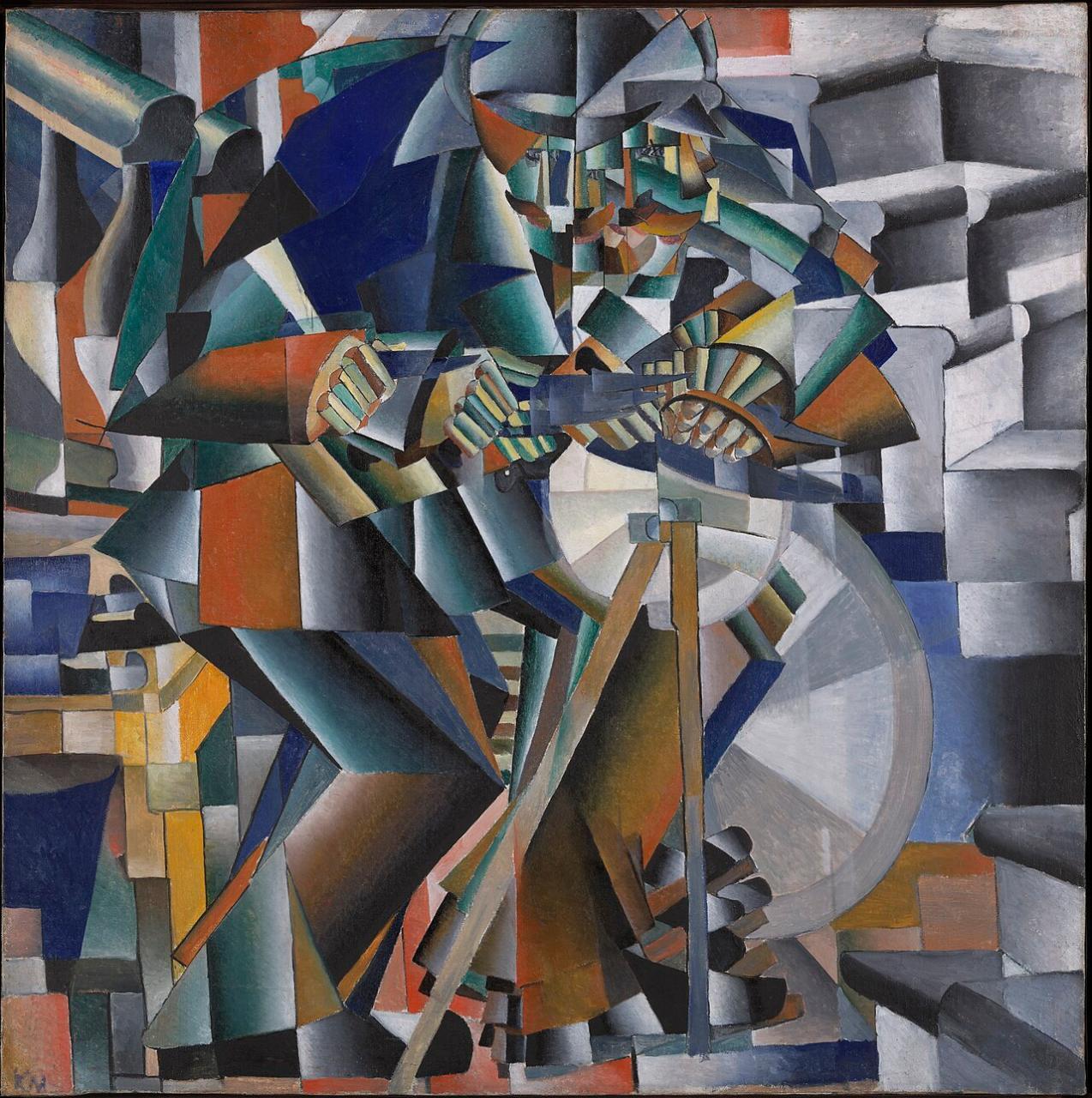 Казимир Малевич. Точильщик. Принцип мелькания, 1912–1913