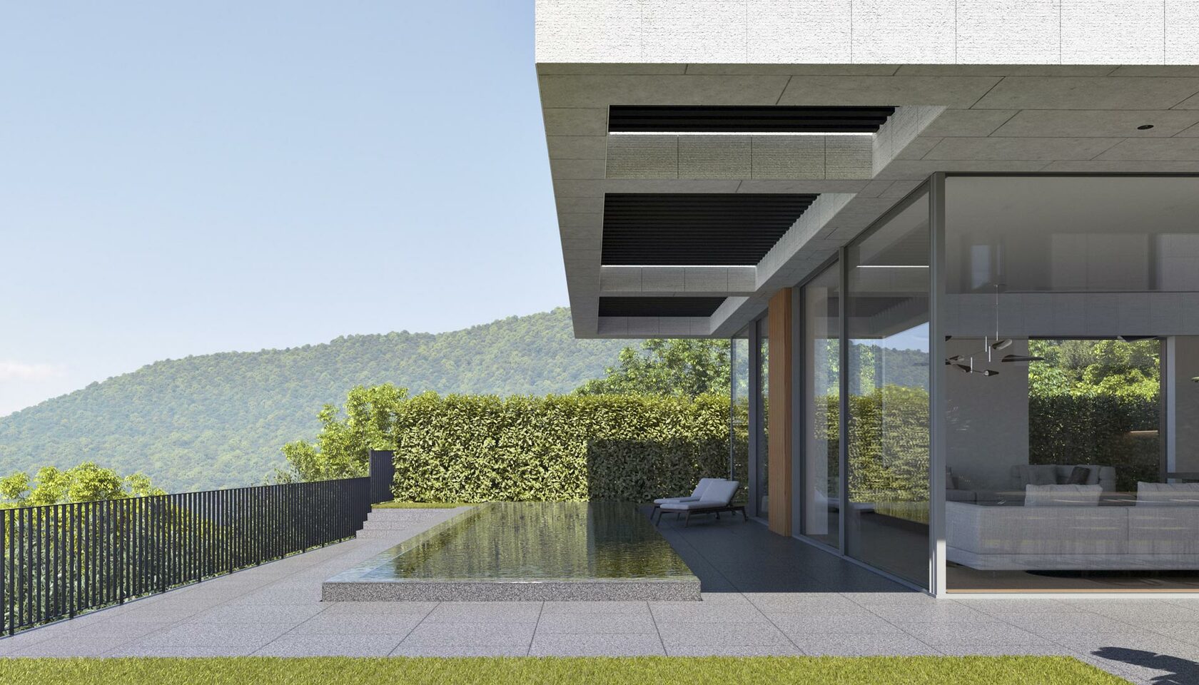 Modern House with Swimming Pool Design | Piglova Architects
