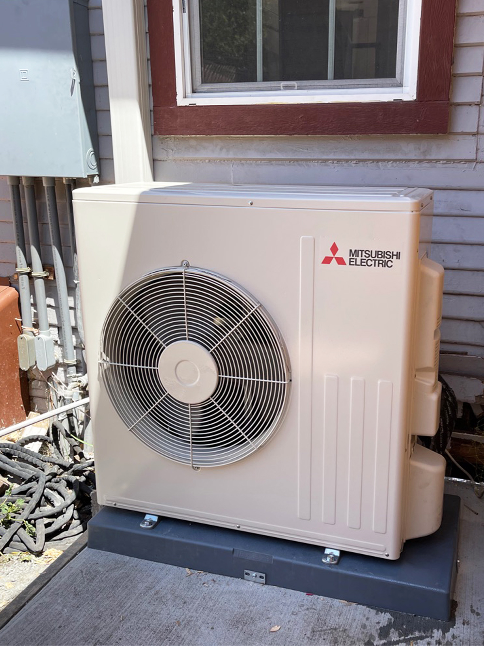 Mitsubishi Heat pump system installation in Santa Clara, California