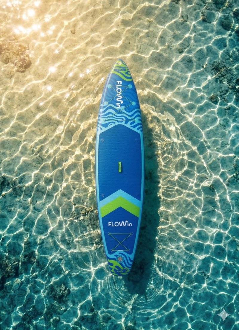 Сапборд Flowin на бирюзовой воде