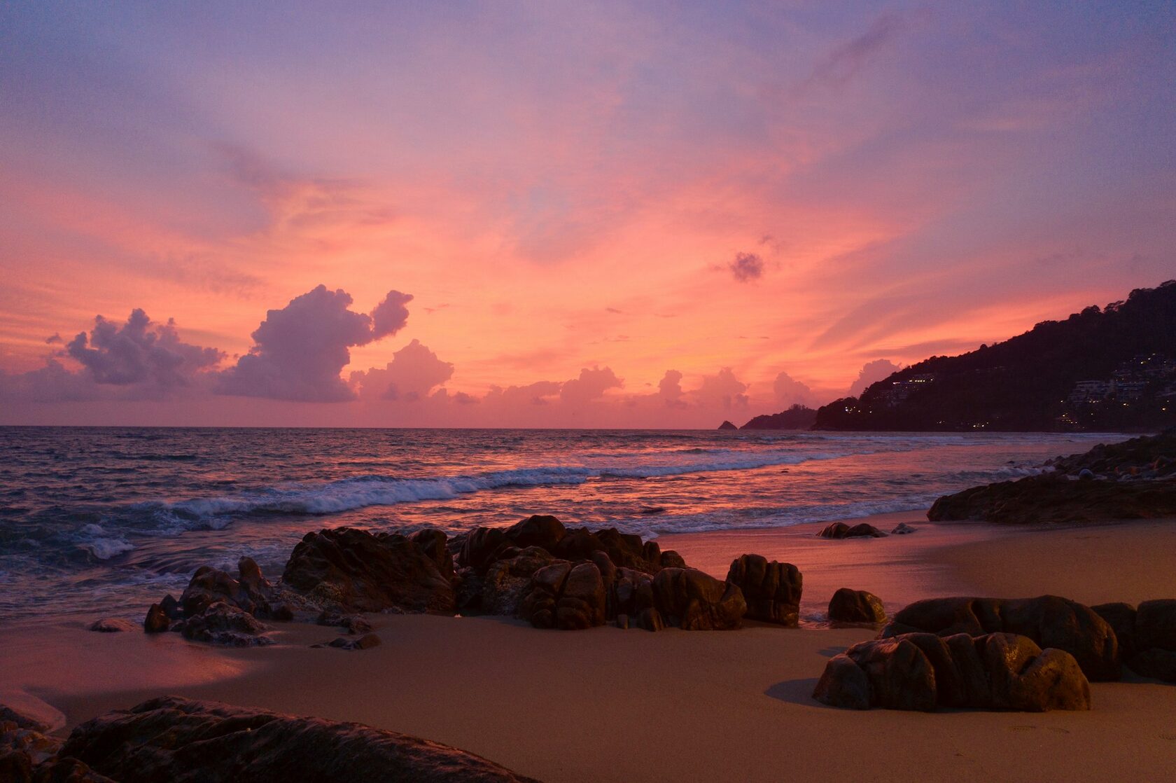 Sunset over Kamala Bay, Phuket