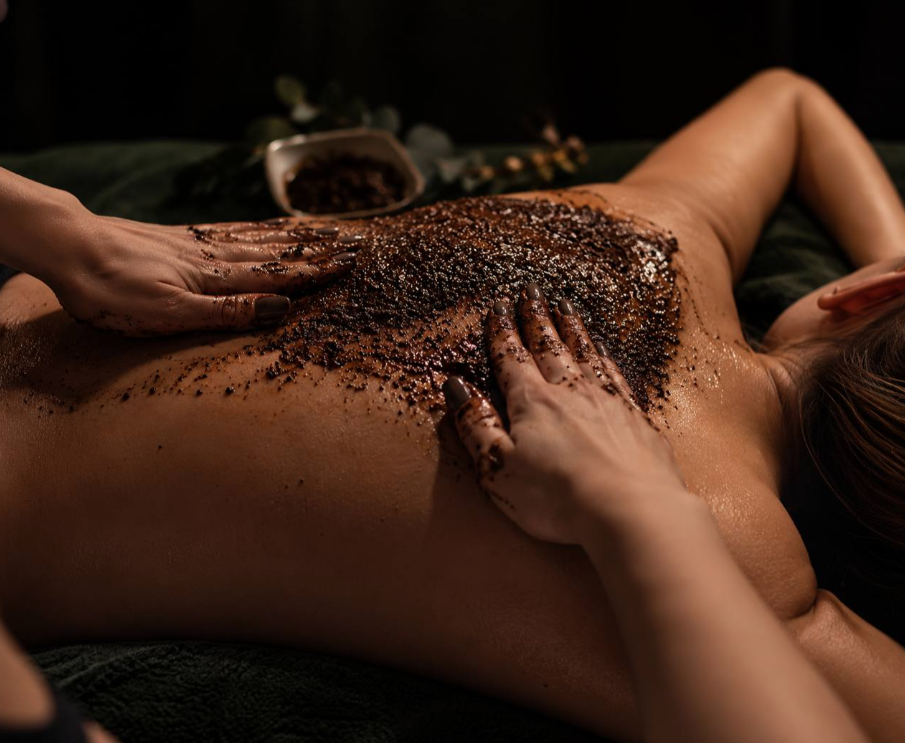 КОФЕЙНОЕ ОБЁРТЫВАНИЕ — иллюстрация SPA-процедуры