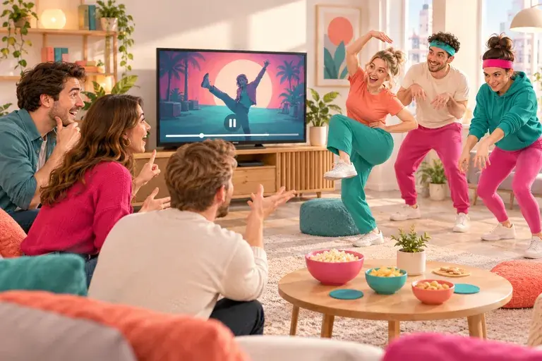Тематическая иллюстрация к игре Танцевальное ЧБД