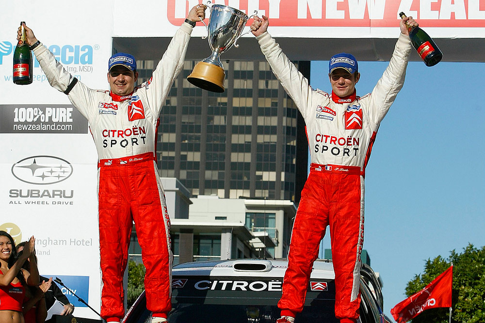 Победители ралли Новая Зеландия 2005 Себастьен Лёб и Даниэль Элена, Citroën Xsara WRC (583 DEX 78)
