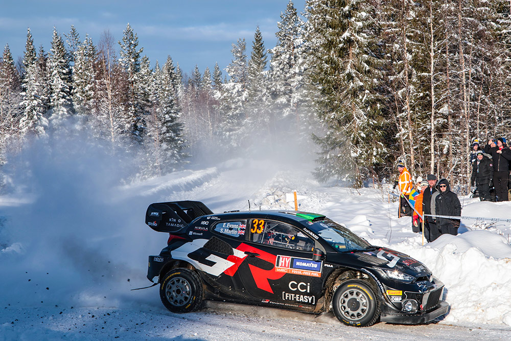 Элфин Эванс и Скотт Мартин, Toyota GR Yaris Rally1 (A-7444), ралли Швеция 2024/Фото: Toyota Gazoo Racing WRT