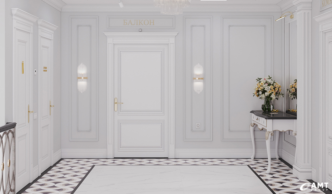 Холл комнаты жениха дома торжеств Prince Palace