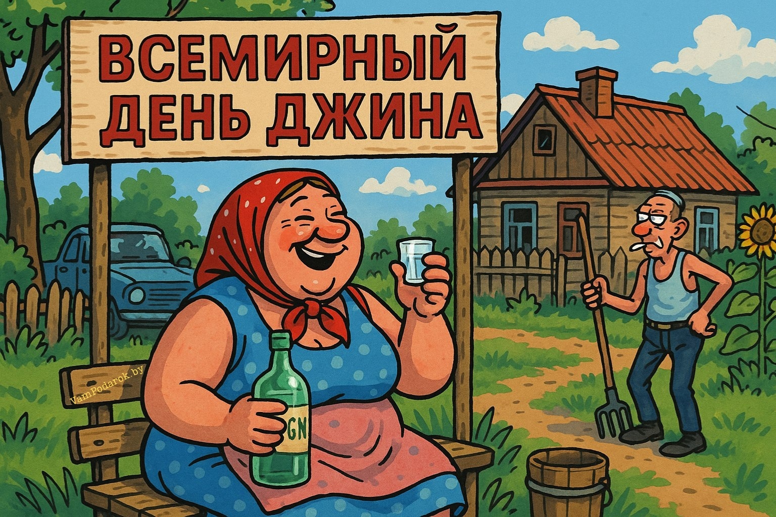 Всемирный день джина – открытка