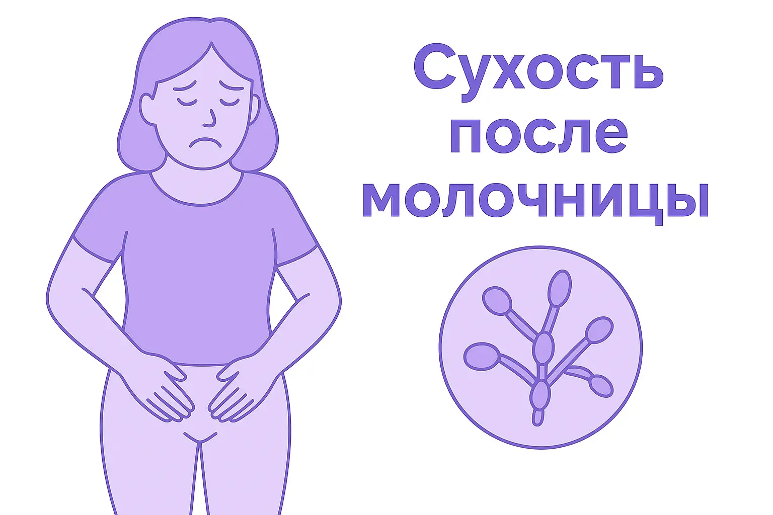 Сухость после молочницы