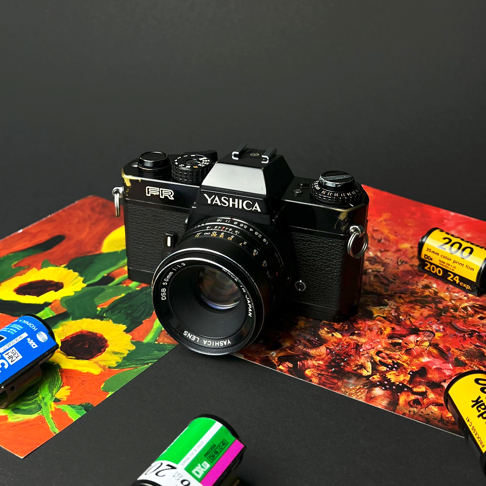 Пленочный фотоаппарат Yashica FR Black + Yashica Lens DSB 50mm f/1.9 ...
