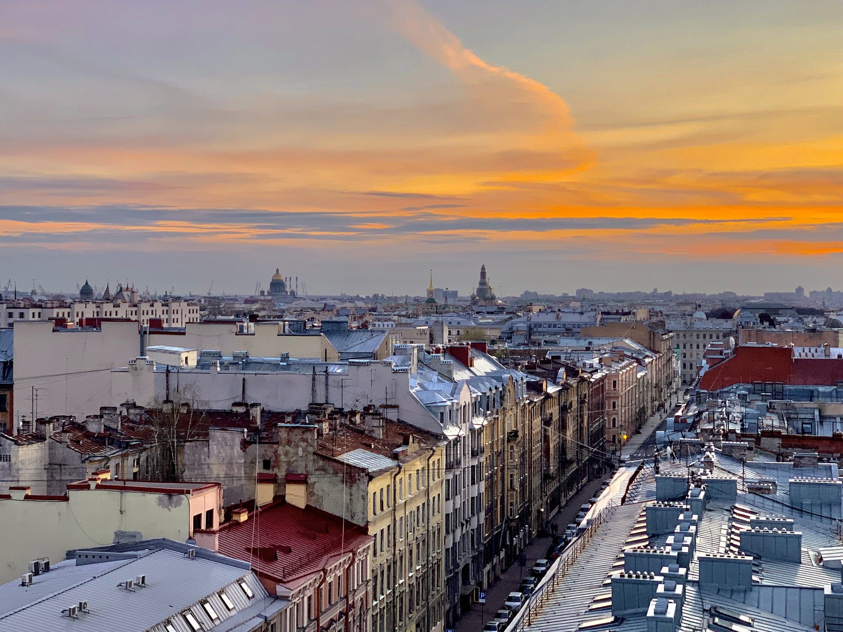 Экскурсия по крышам Санкт-Петербурга вид на Исаакий