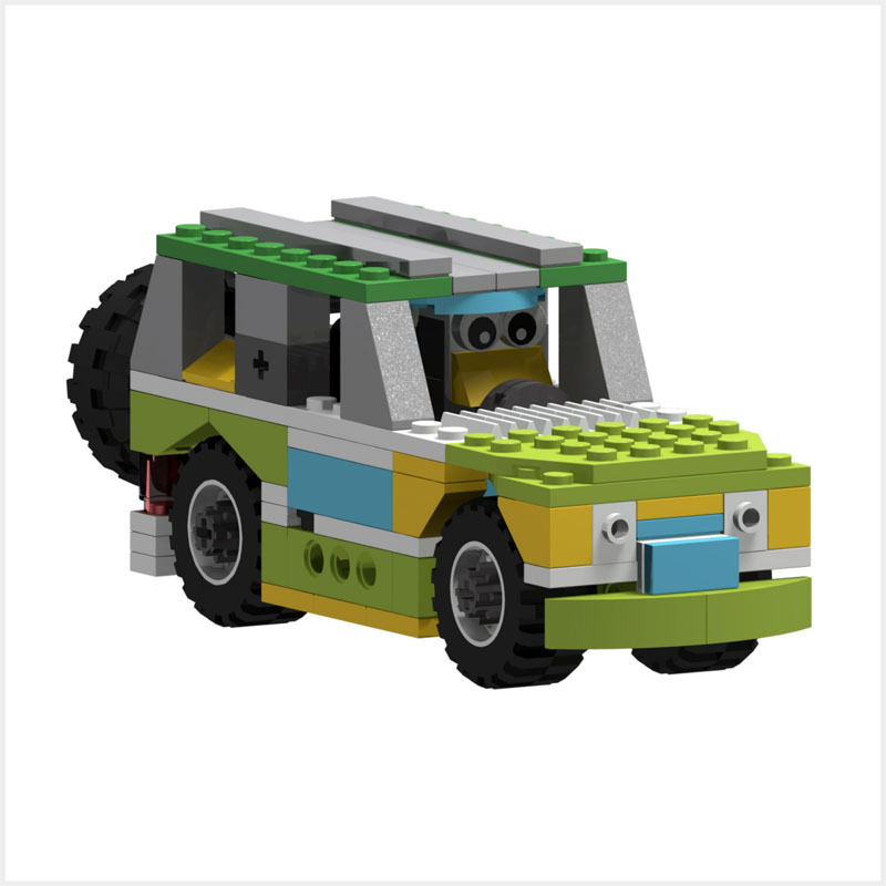 LEGO военный джип (Идея постройки,Инструкция)