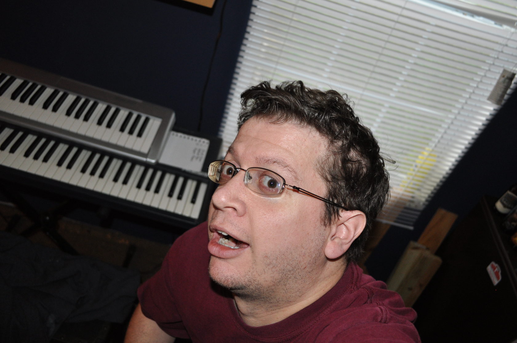 Tony goofing during recording of Lessons Learned