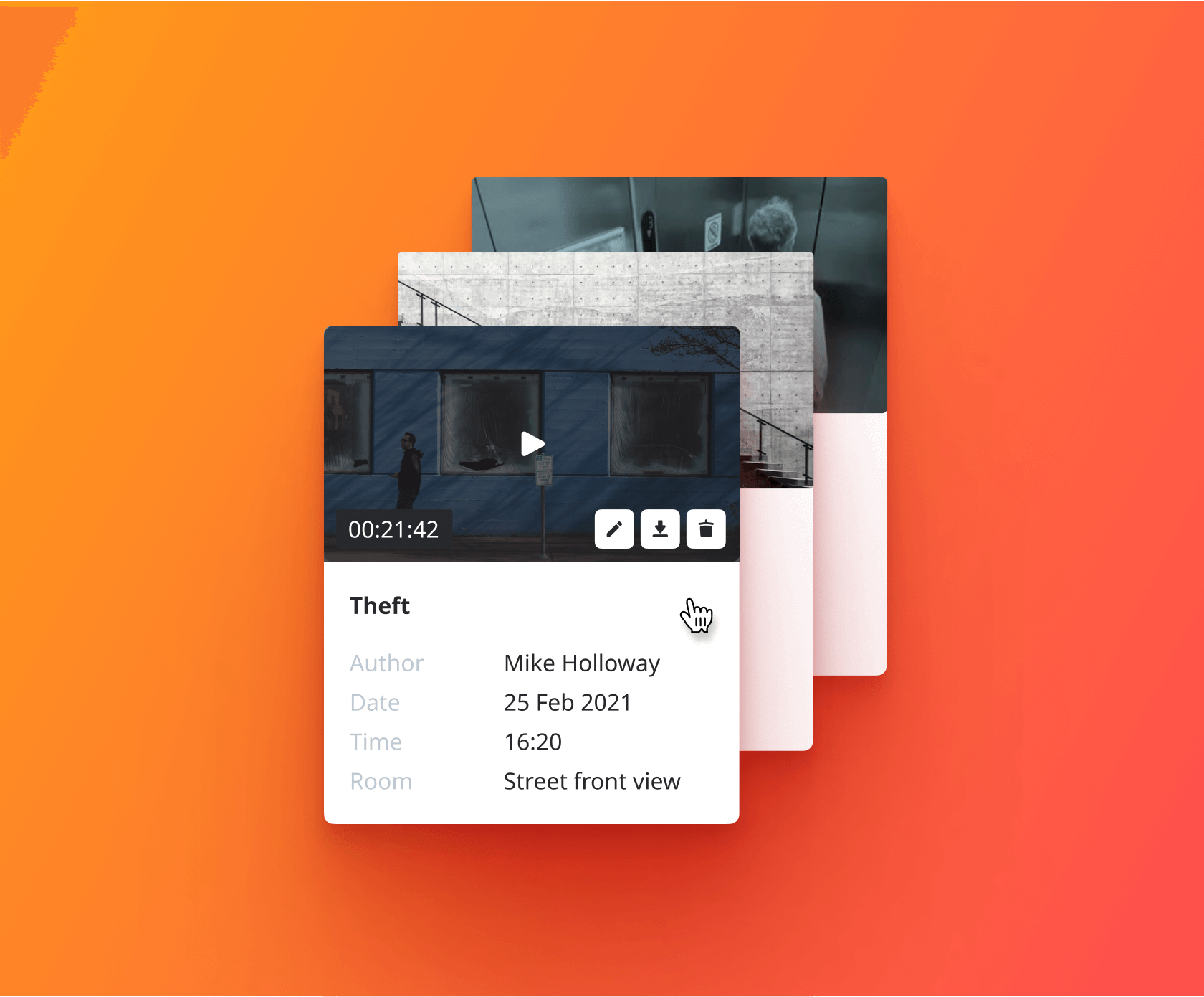 просмотр запись с камер видеонаблюдения