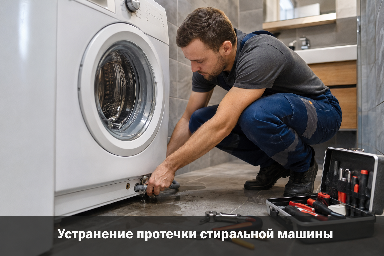 Устранение протечки стиральной машины