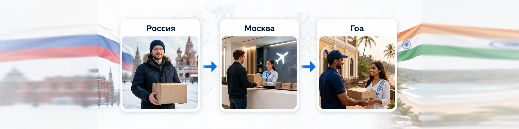 Отправить посылку в Гоа из России