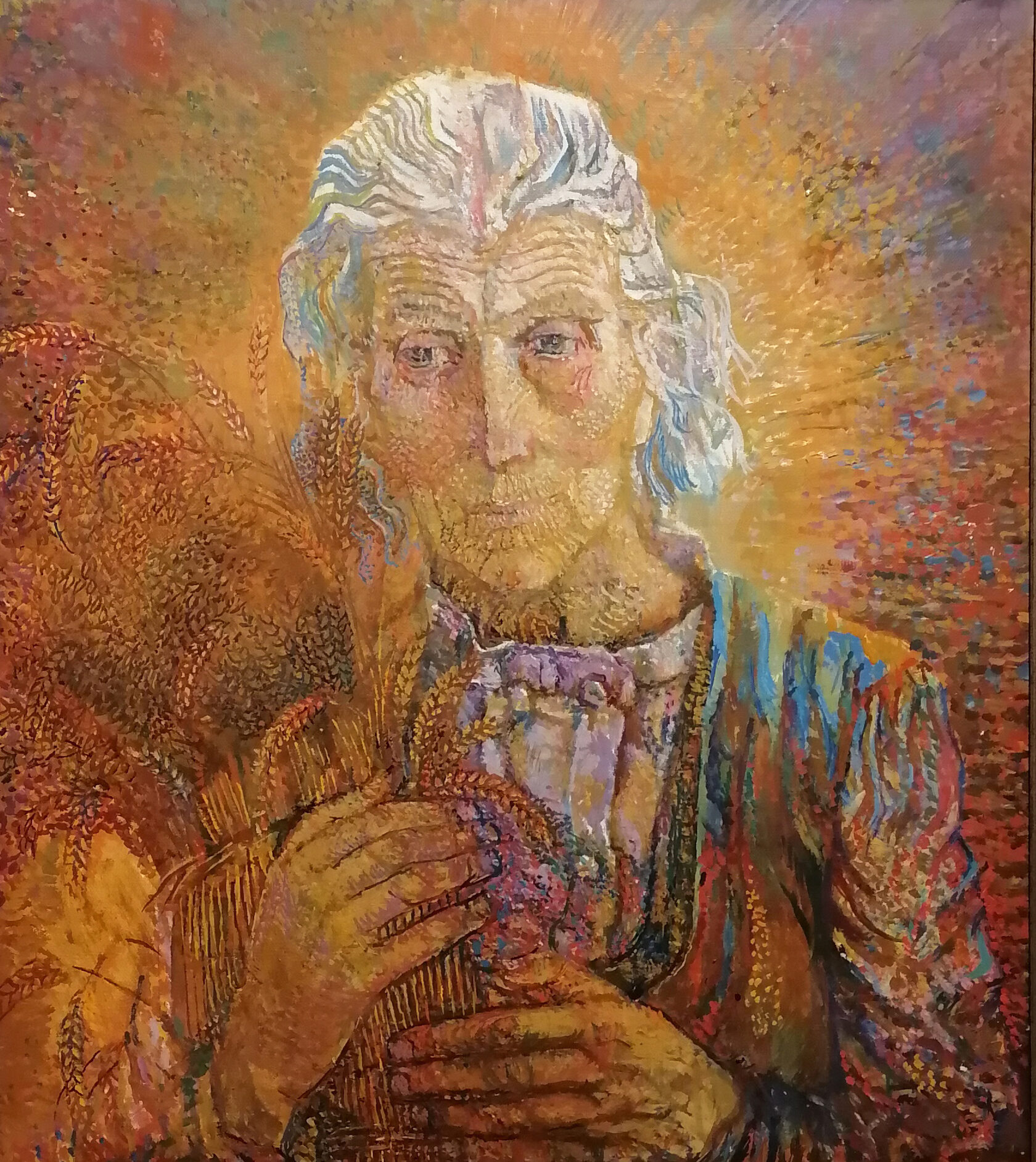 Художник Лидия Самокиш. Мать космонавта. Холст, масло, 80х60 см*. 1986г. Частная коллекция семьи художника