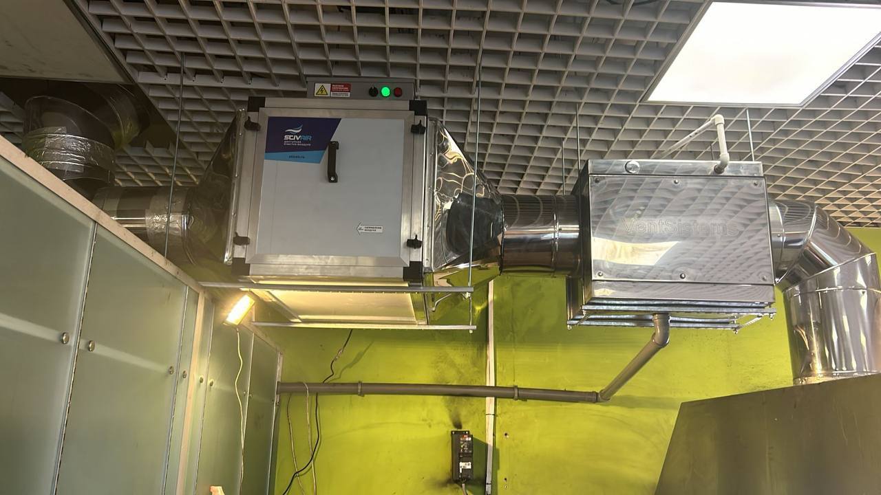 Очистка воздуха в ресторане в Москве