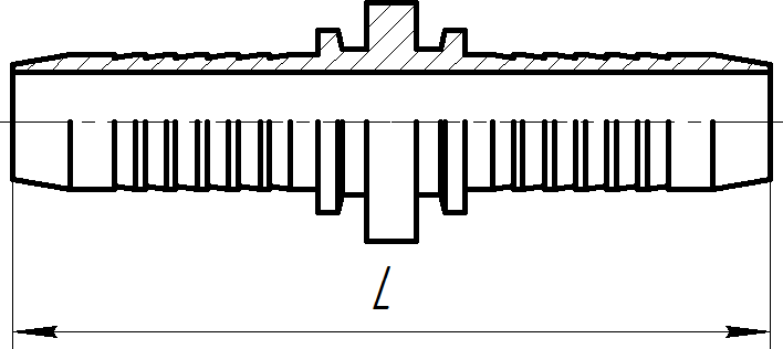 Переходник елочка чертеж