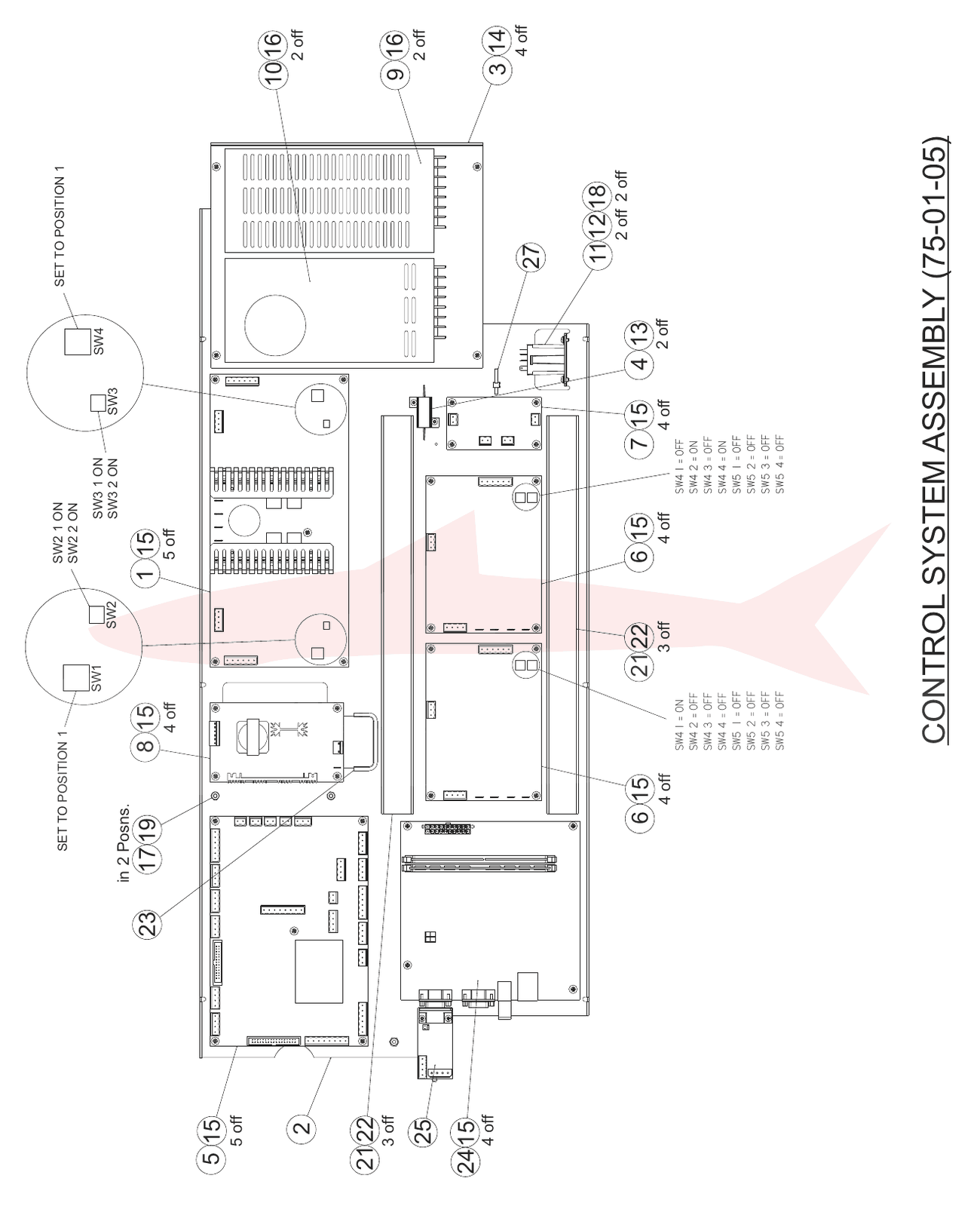 Morgana Documaster Pro 75-01-05 Control System Assembly — схема деталей