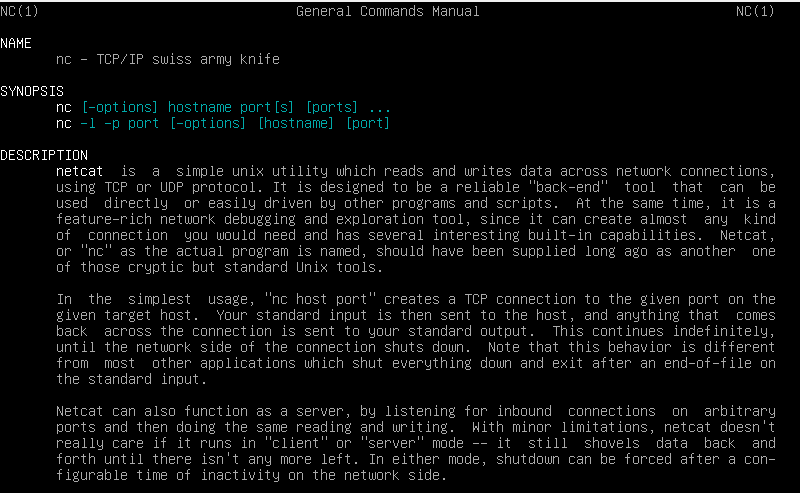 Команда Netcat в Linux