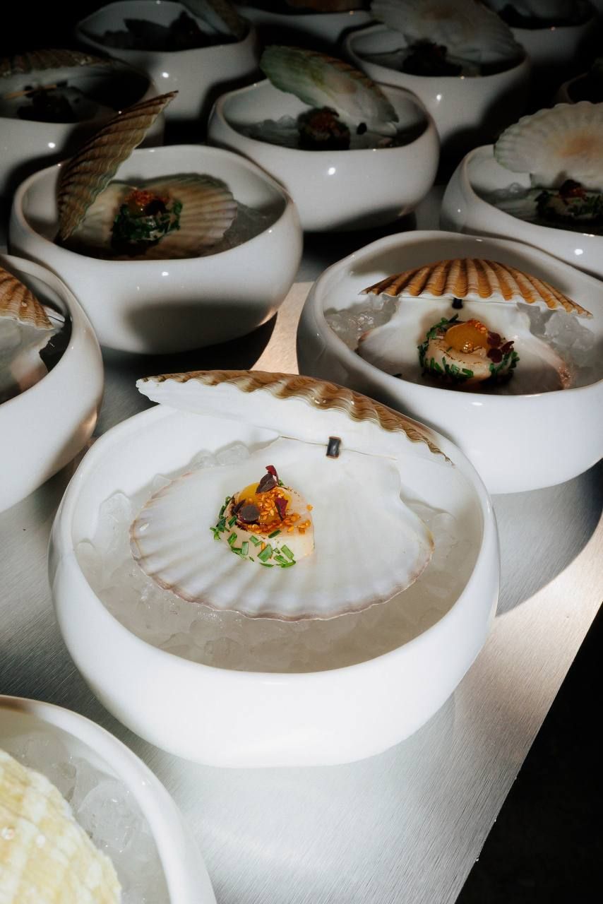 Гастрономическая подача морепродуктов от Diamond Catering