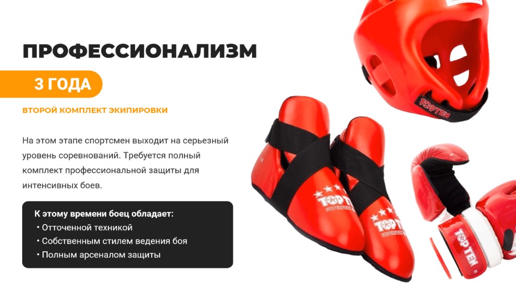 Профессионализм: второй комплект экипировки к трём годам