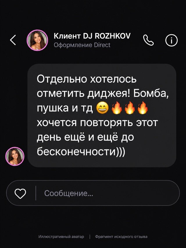 Отзыв Клиент DJ ROZHKOV о работе DJ ROZHKOV, карточка 8