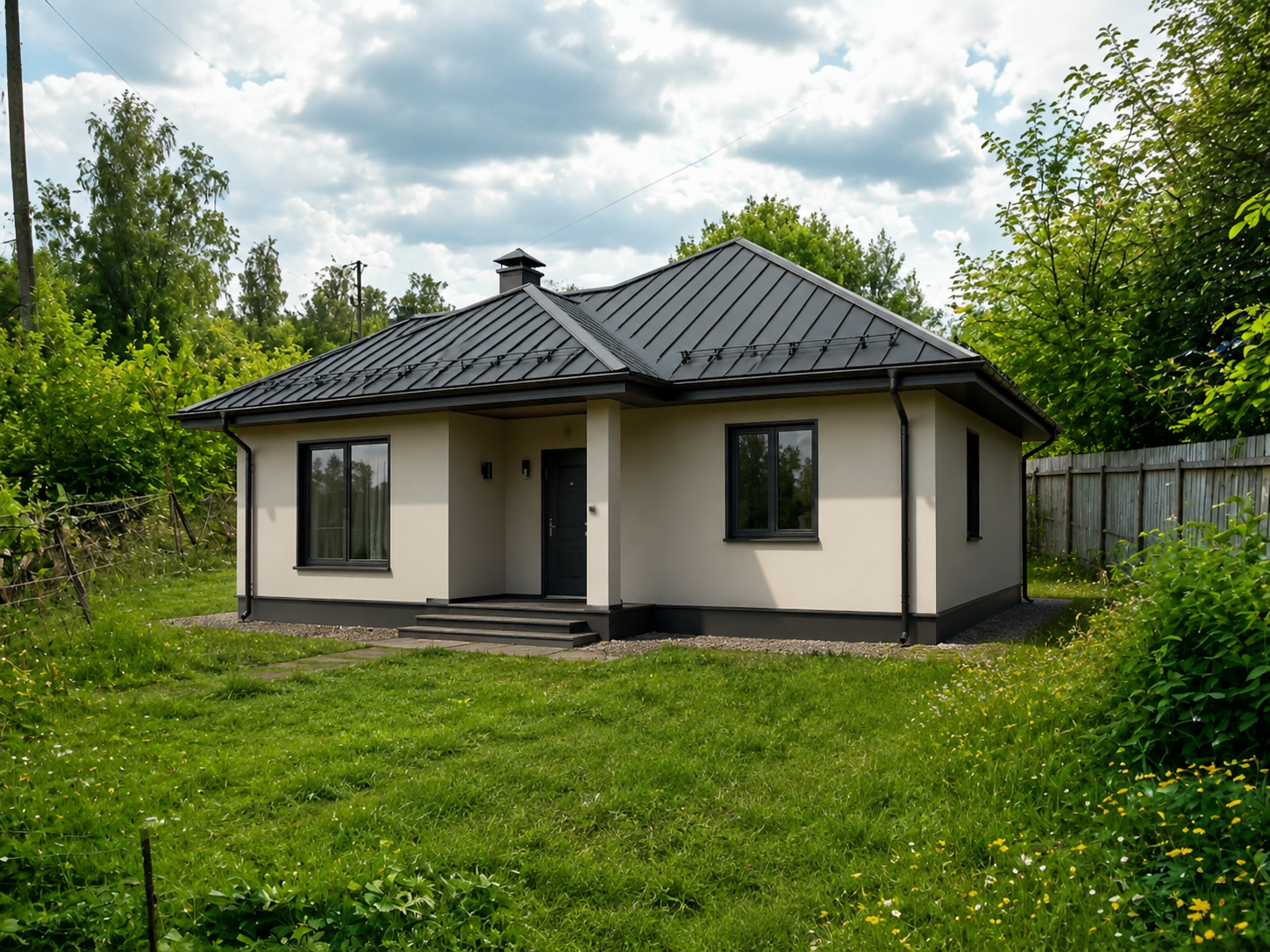 Готовый дом из газобетона