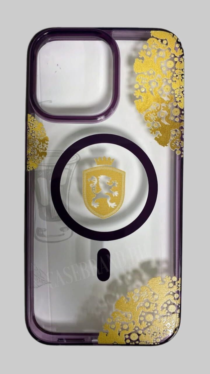 Брендированные чехлы для iPhone с логотипом компании Безлимит прозрачные MagSafe на заказ в Casebrand