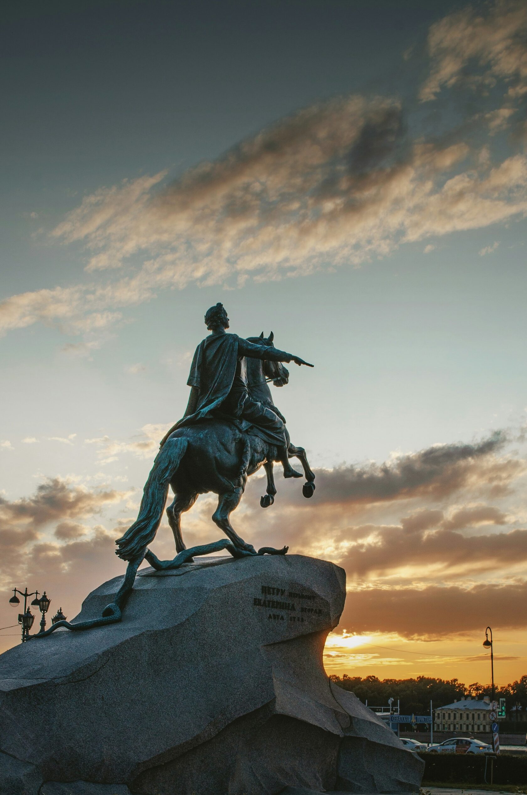 Медный всадник (памятник Петру I) Россия, Санкт-Петербург, Сенатская площадь