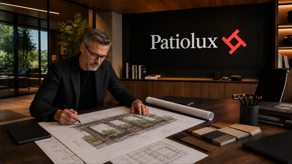 Монтаж террасы и перголы Patiolux
