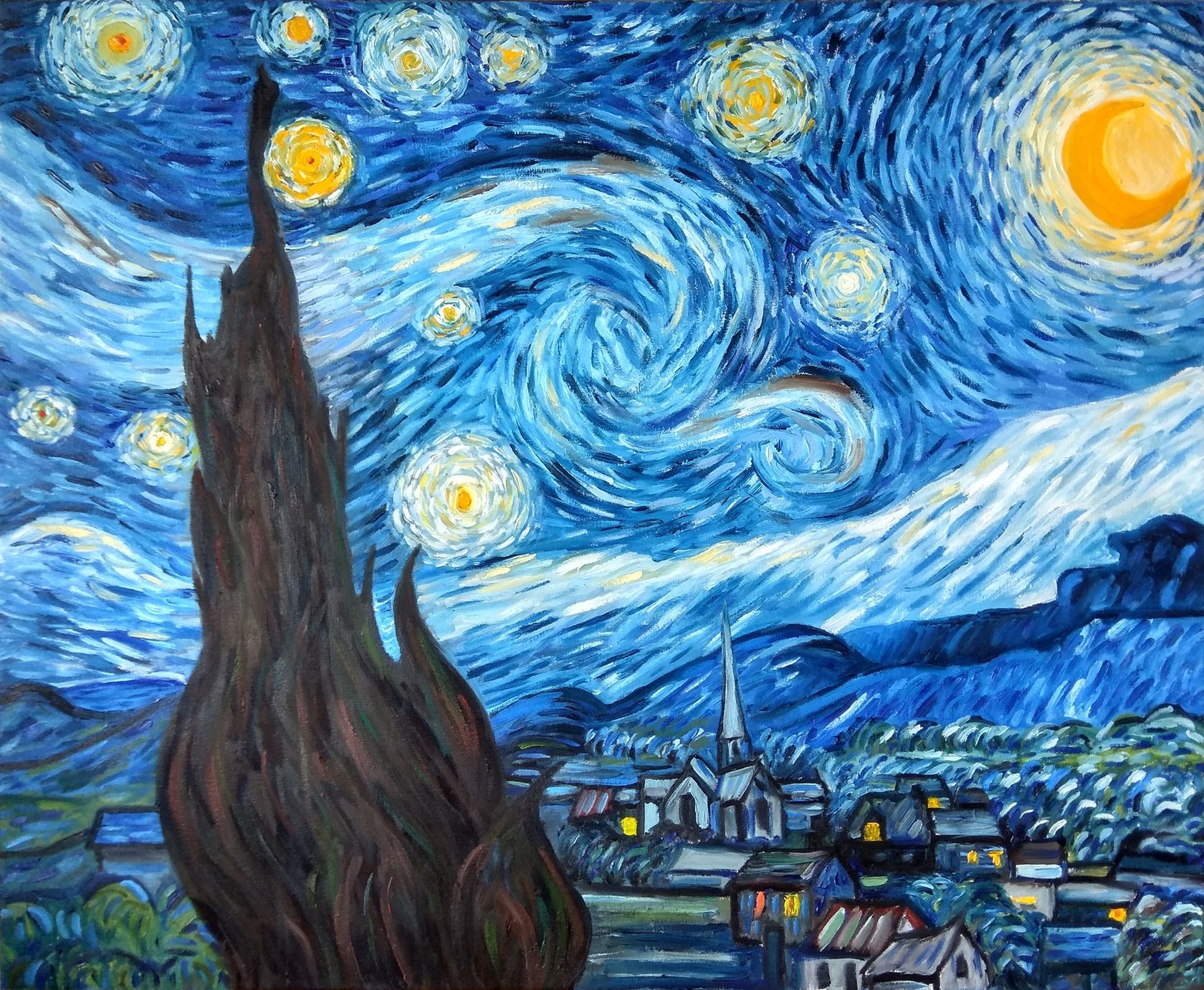 «Звёздная ночь» Ван Гог