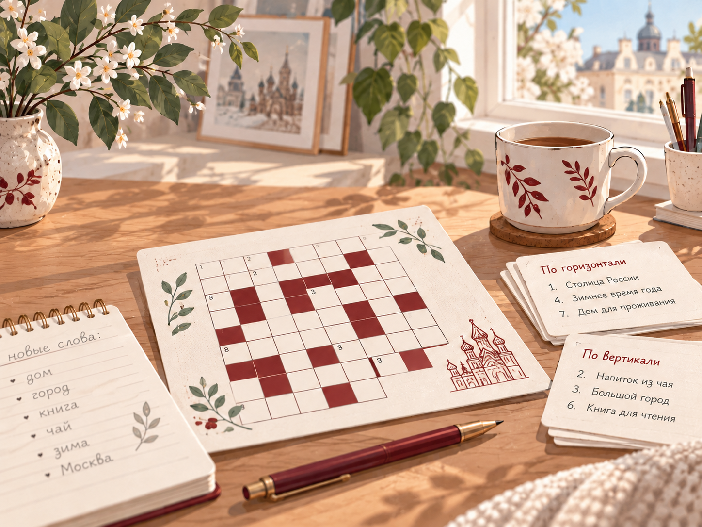 Russian Crossword game