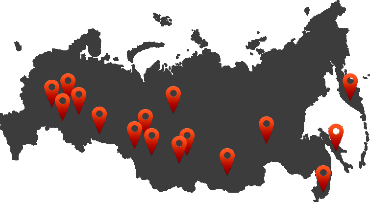 Филиал компании. Карта России иконка. Филиалы по всей России. Карта России точками. Филиалы по стране.