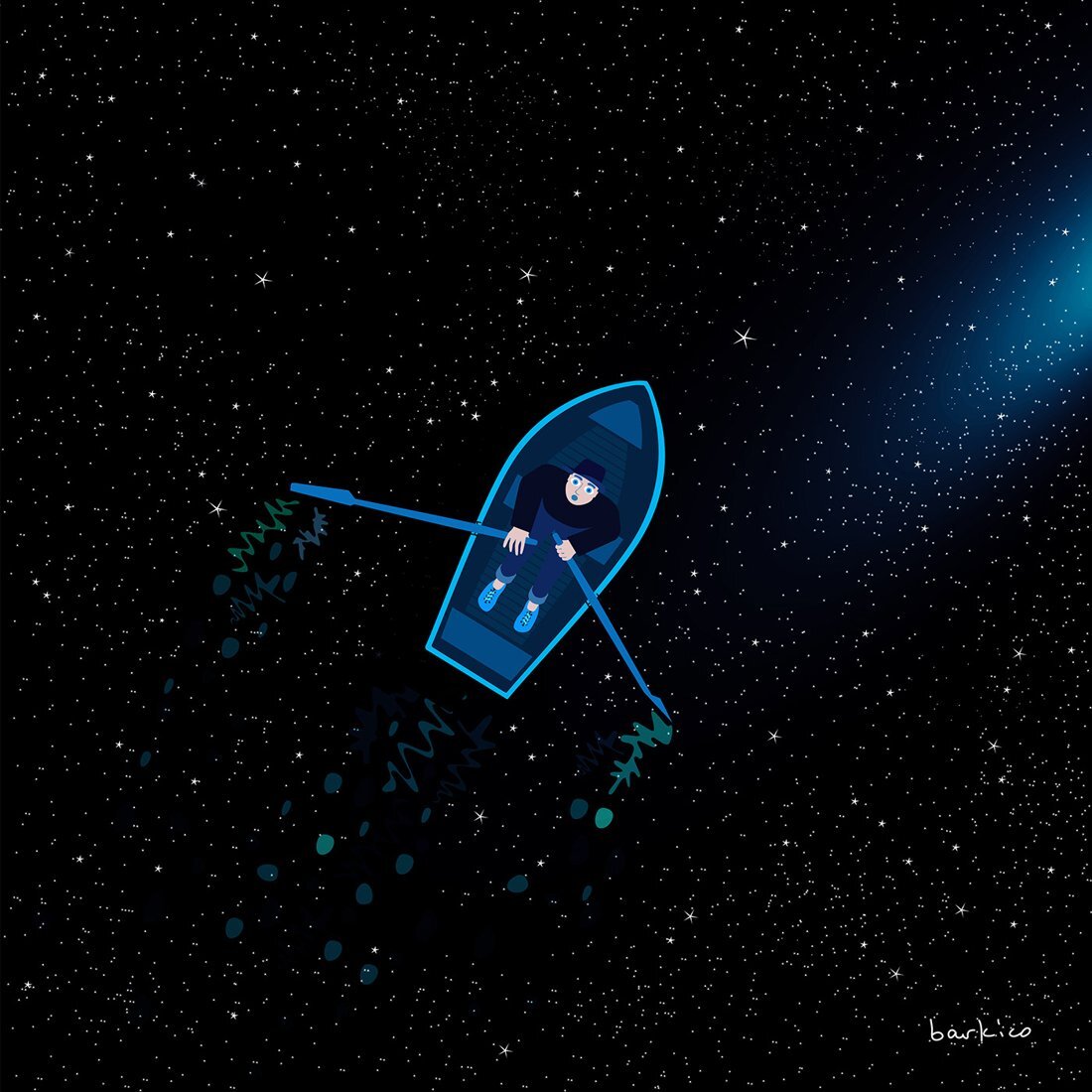 Boat in the stars