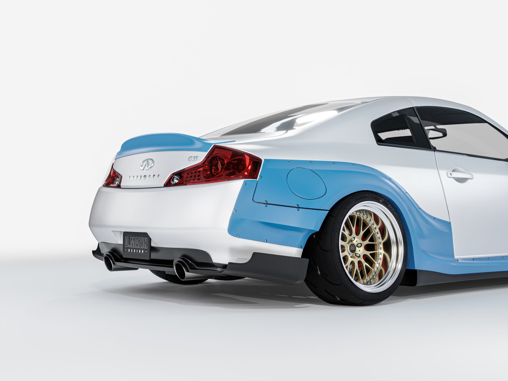 FENDERIST SPEC S Fender Flares Set WIDE BODY KIT INFINITI G35 COUPE NISSAN SKYLINE V35 20032007