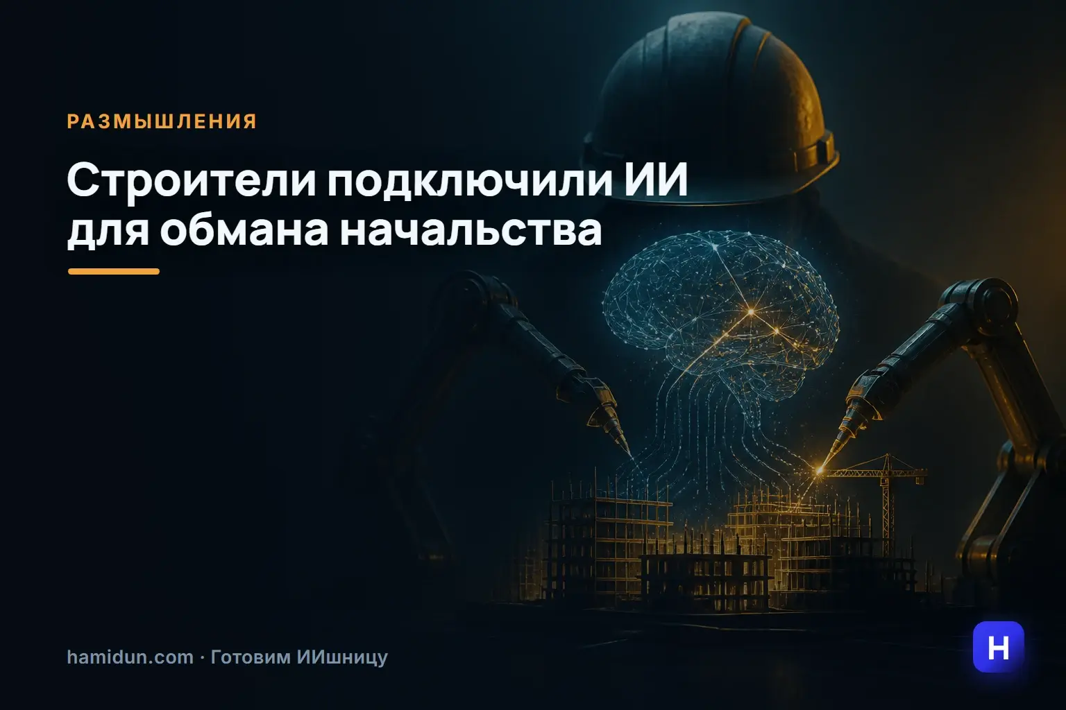 Строители подключили ИИ для обмана начальства — лентяи, конечно, эволюционируют.