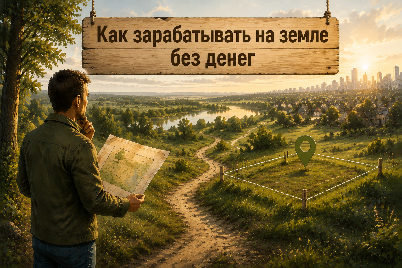 Иллюстрация: заработок на земле без покупки собственного участка